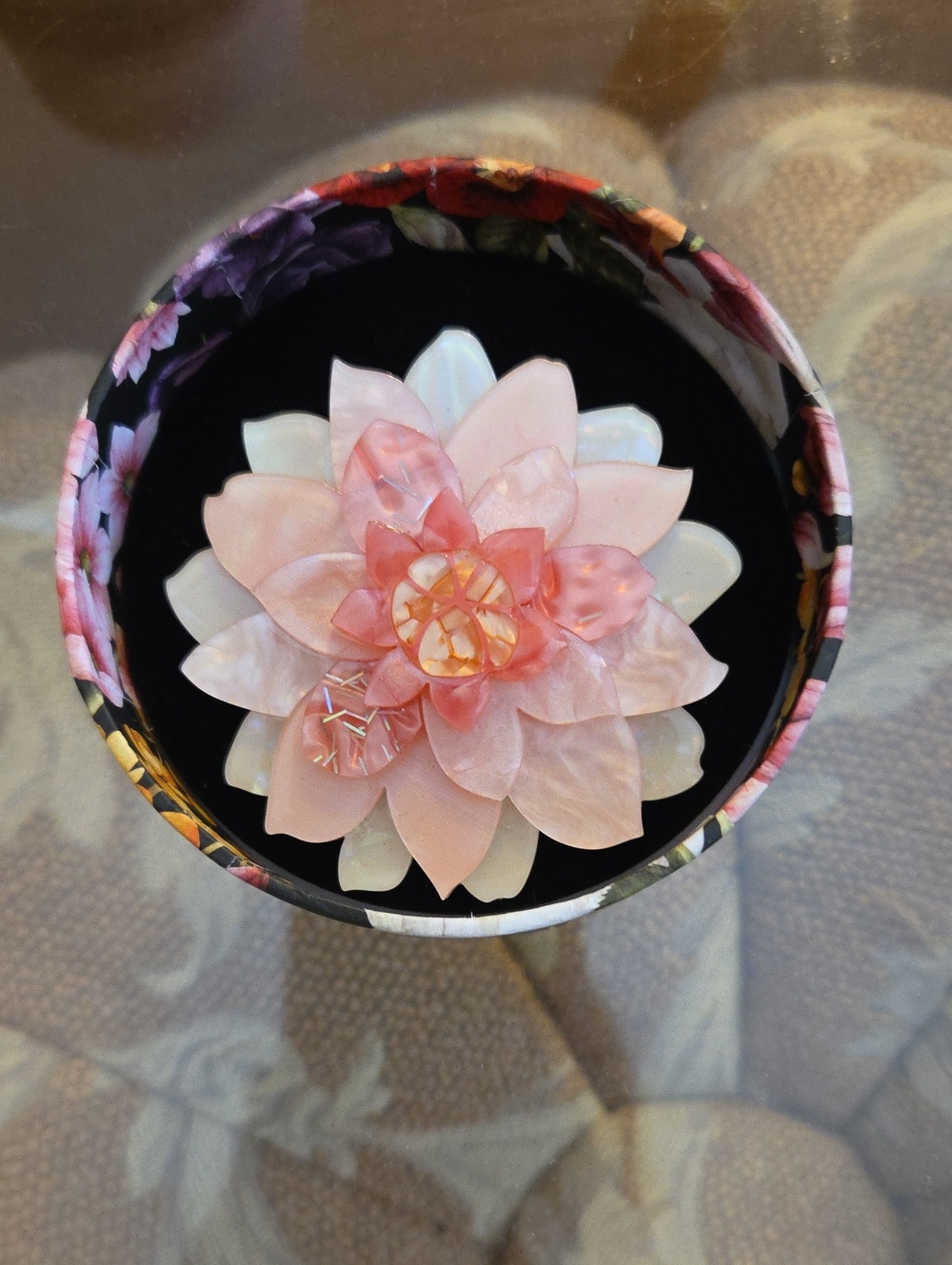 Erstwilder Pink Dahila Brooch- A Floral Affair